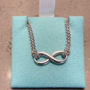 Tiffany & Co. Silver Infinity Necklace